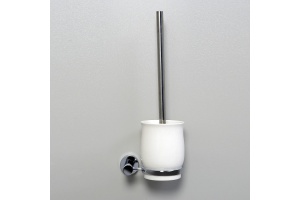 Ершик для унитаза WasserKraft белый - хром - 2
