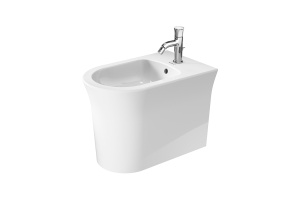 Duravit White Tulip Биде напольное 370x580х420 мм, с переливом, с 1 отв под смеситель, цвет: белый