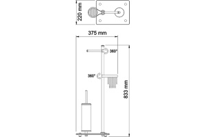 Стойка Wasserkraft K-1264B - 3