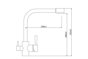 Смеситель Kaiser Merkur 26044-3 для кухонной мойки, бронза - 2