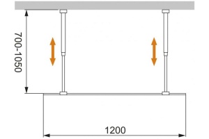 Боковая стенка Cezares Liberta 120 см (LIBERTA-L-2-120-C-Cr) - 3