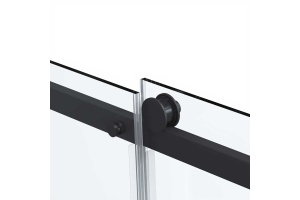 Душевой уголок Vincea Como Soft 150х90 профиль черный стекло прозрачное  - 3