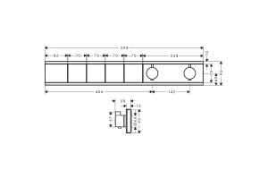 Термостат hansgrohe RainSelect для скрытой установки 4 функции 15382670 - 2