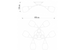 Потолочная люстра Arte Lamp Penny A2701PL-6CC - 2