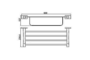 Полка для полотенец для ванной Gappo G0724-6 - 2