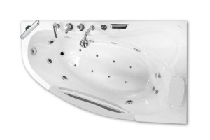Акриловая ванна Gemy 161х96 с гидромассажем (G9046 O R) - 2