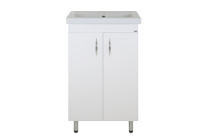 Тумба с раковиной Misty Фостер 50 белая глянцевая