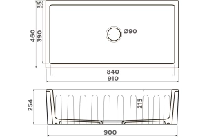 Мойка кухонная Omoikiri Mikura Natceramic/cappuccino coffee (4997091) - 2