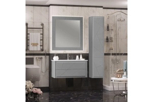 Зеркало с подсветкой Opadiris Луиджи 100 серый матовый - 3