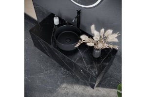 Тумба под раковину подвесная Sancos Stone 120 черная - 3
