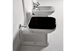 Крышка-сиденье Kerasan Waldorf  черный/хром, с микролифтом (418804) - 2