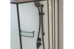 Душевая кабина Frank F409 Black низкий поддон б/к Без крыши - 2