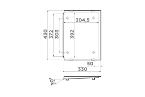 Оборачиваемое съемное крыло для моек Omoikiri светлое золото (4999017) - 2