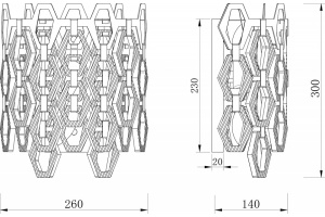 Накладной светильник Maytoni Tissage MOD490WL-02G - 3