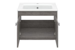 Тумба под раковину Misty Пайн 70 серая матовая - 2