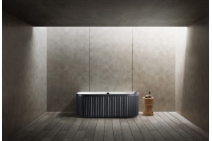 Ванна из искусственного камня ABBER Leipzig AM9916BW черно-белая матовая - 3