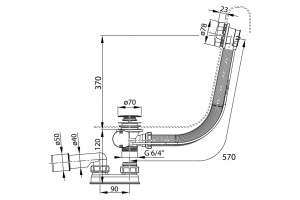 Слив-перелив Ravak X01305 - 3