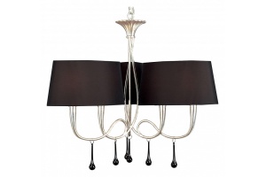 Подвесная люстра Mantra Paola Painted Silver 3530