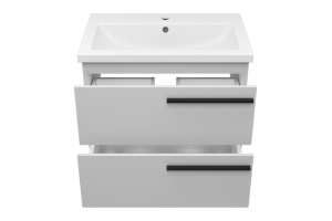 Тумба под раковину Misty Ненси 70 серая матовая - 2