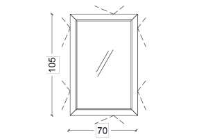 Зеркало Armadi Art Dolce капучино (567-CP) - 2