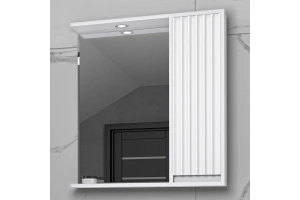 Зеркало Brevita Balaton 80 R, белое (BAL-04080-01-П)