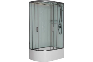 Душевая кабина Frank Brilliant 120х80 хром стекло прозрачное
