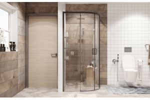 Душевой уголок Ambassador Queen 11011202Black 100x100 - 3