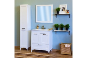 Шкаф-пенал Sanflor Ванесса 2 L напольный, белый - 2