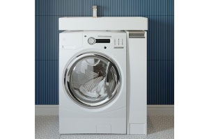 Тумба с раковиной AQUATON Лондри 80 L, под стиральную машину