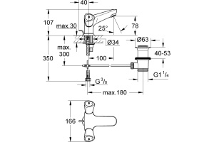 Смеситель Grohe Costa S 21255001 для раковины - 3