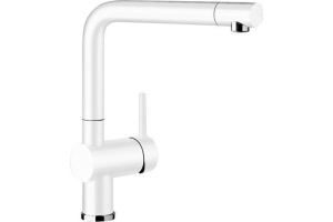 Смеситель для кухонной мойки Blanco Linus белый (516702)