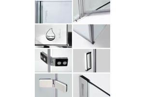 Душевая дверь в нишу Wasserkraft Aller White 10H05LW 120 см - 3