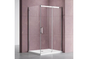 Душевой уголок Vincea Dice 140х100 профиль хром стекло прозрачное