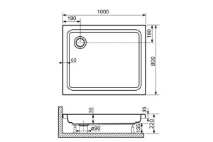 Душевой поддон Rgw  (16180280-11) - 2