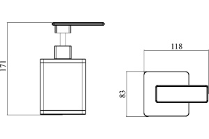 Дозатор Boheme 10969-W-G - 3