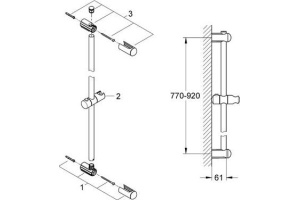 Душевая штанга Grohe Euphoria 27500000 - 2