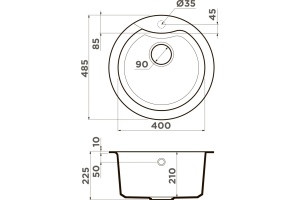 Мойка кухонная Omoikiri Yasugata leningrad grey (4993547) - 2