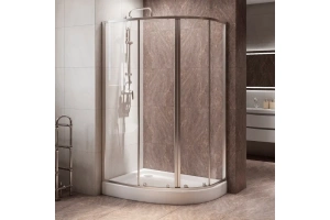 Душевой уголок BelBagno Due 120х80 профиль хром стекло прозрачное