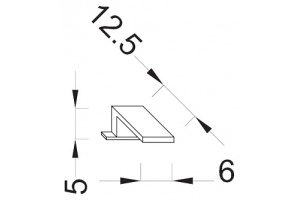 EB1497-NF светильник светодиодный, 230В, 6Вт, класс II, IP44./30х13х5,5/ - 2