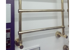 Полотенцесушитель водяной Margaroli Sole 442-4 золото - 3