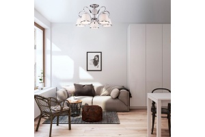 Потолочная люстра Eurosvet Tessa 60088/5 хром - 2