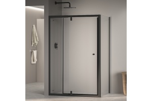 Душевой уголок RGW Passage 100х90 черный стекло прозрачное