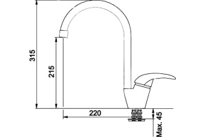 Смеситель Franke Platino 115.0289.894 для кухонной мойки - 2