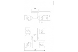 Потолочная люстра Eurosvet Hilari 30165/4 черный жемчуг - 3