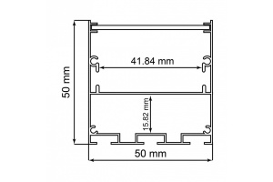 Профиль алюминиевый накладной Feron CAB269 48150 - 2