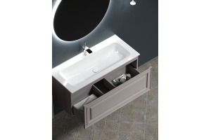 Тумба под раковину Sancos Very 100 темно-бежевая - 3