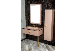 Раковина - столешница Armadi Art Lucido 100 розовый - 2