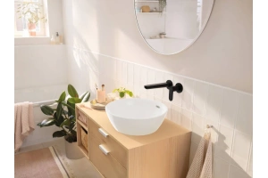 Смеситель для раковины Hansgrohe Rebris S черный матовый - 3