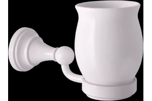 Стакан для зубных щеток Rav Slezak Morava белый глянцевый