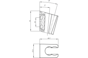 Держатель для лейки IDDIS 080 (080CP00i53) - 3